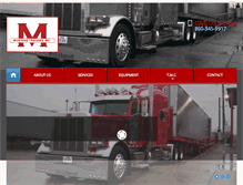 Tablet Screenshot of muirheadtrucking.com